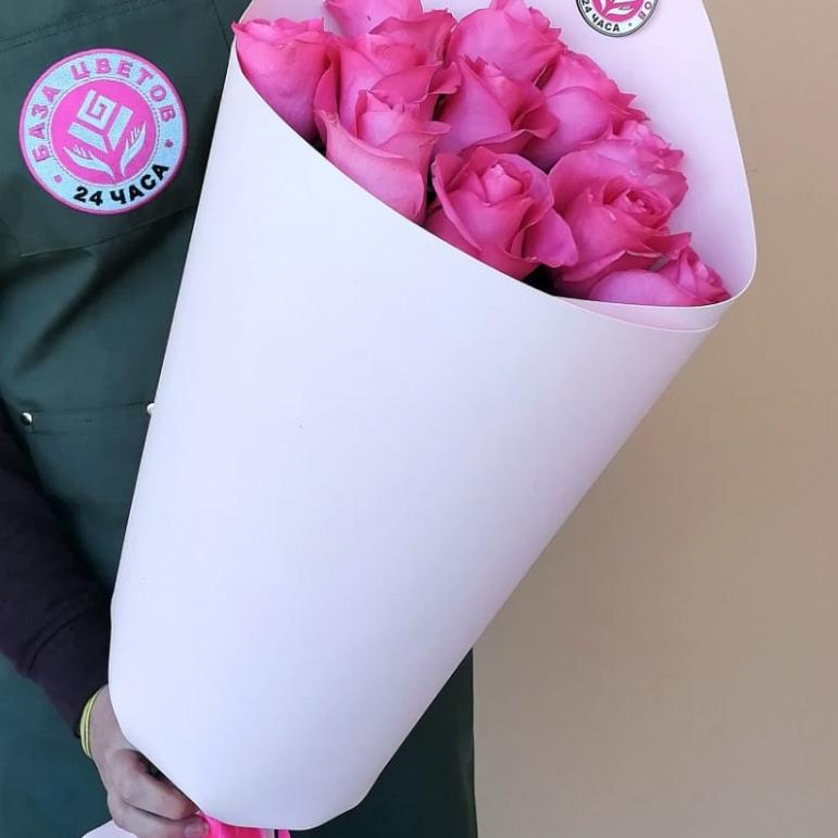 Букеты из розовых роз 70 см (Эквадор) код  35464krg