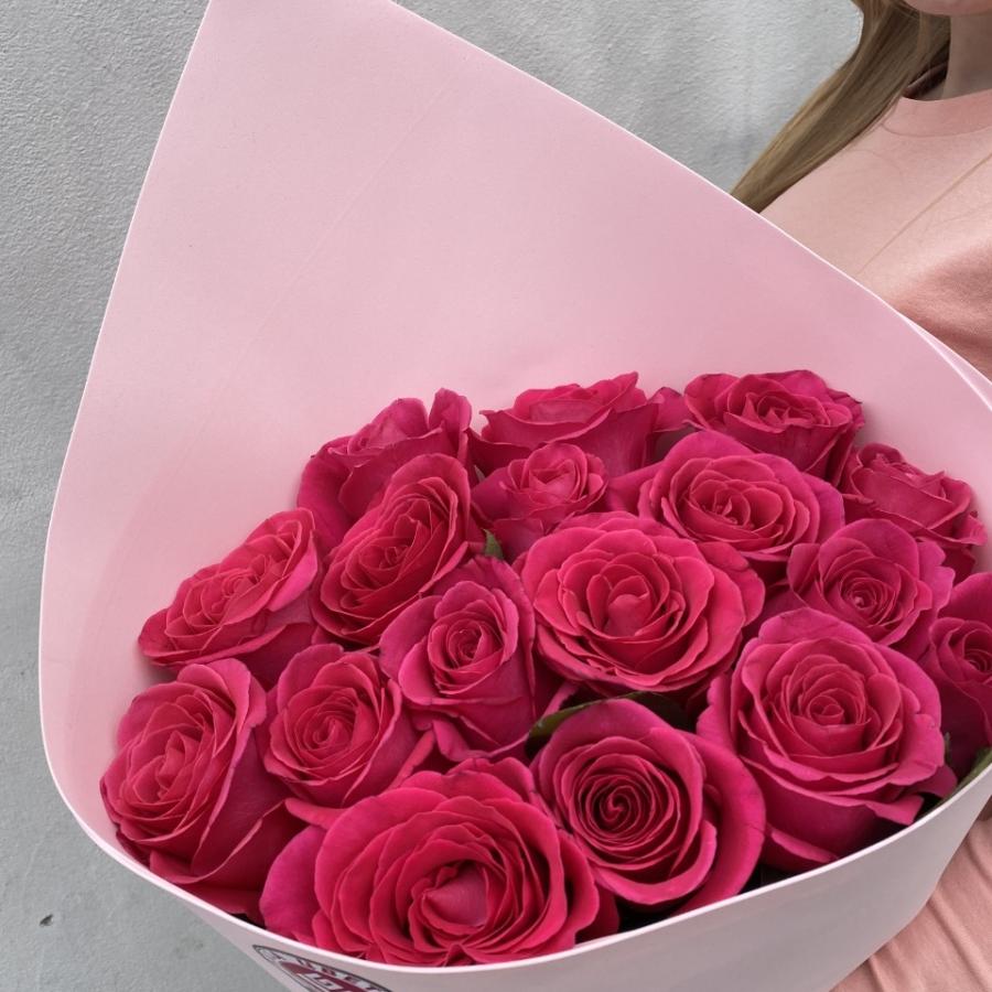 Букеты из розовых роз 70 см (Эквадор) код  35464krg