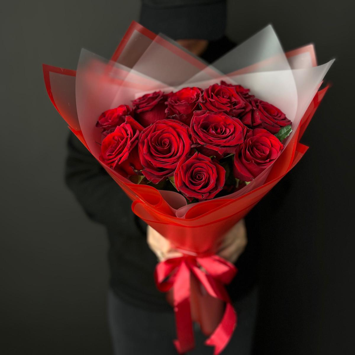 Роза красная (Эквадор) 40 см
