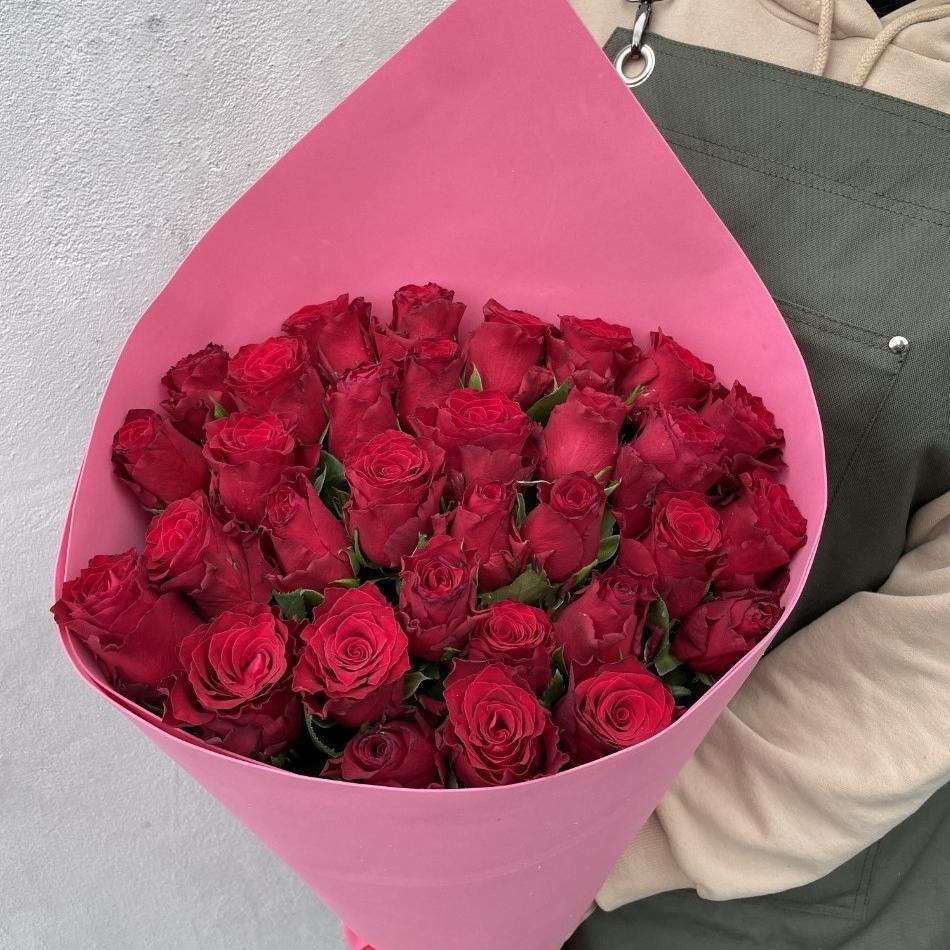 Розы красные 60 см (Эквадор)