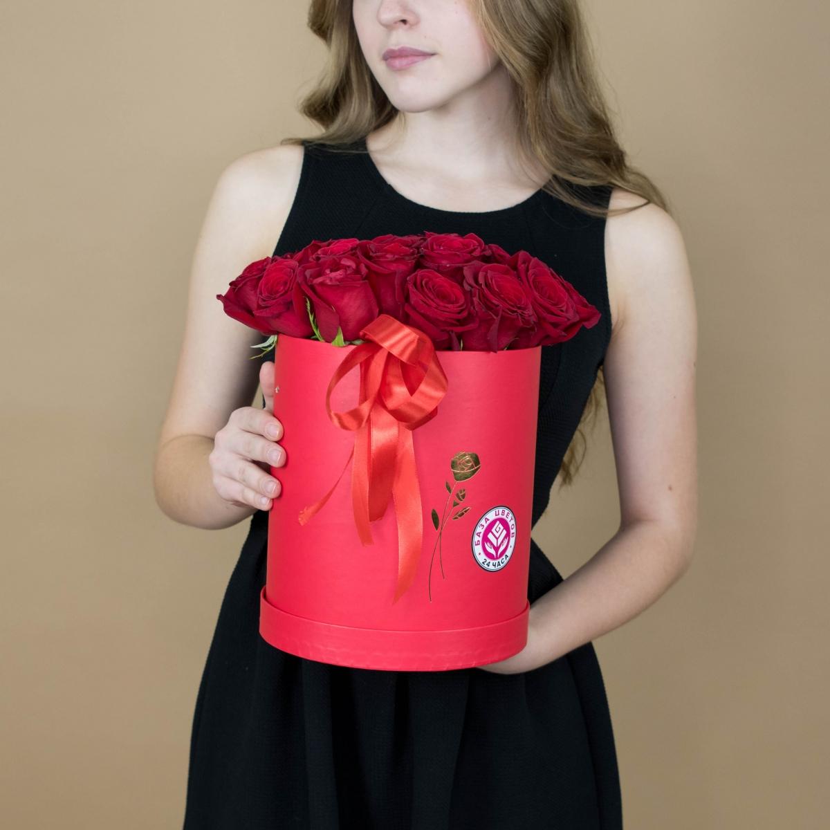 Розы в шляпной коробке (Красные)