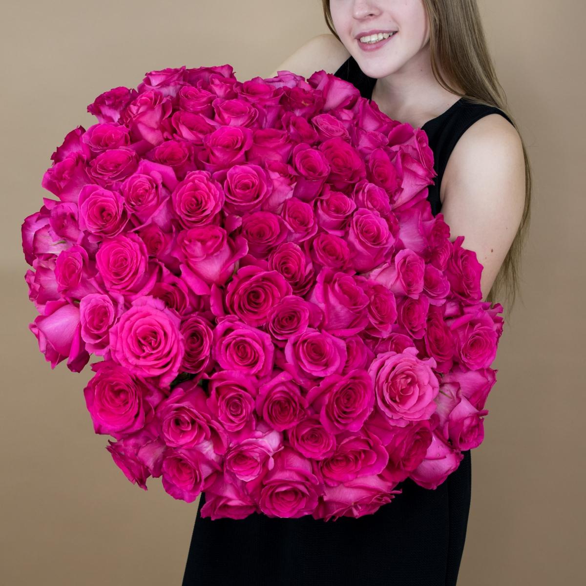 Букет из розовых роз 75 шт. (40 см) (код   16709kur)