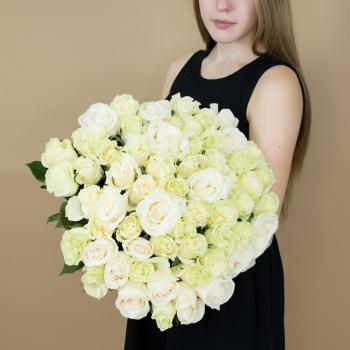 Букет из белых роз 101 шт 40 см (Эквадор) [Артикул - 17205kur]