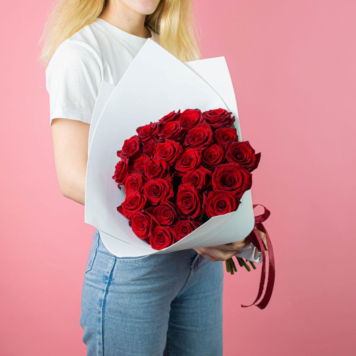 Розы Эквадор 40 см (Красный)