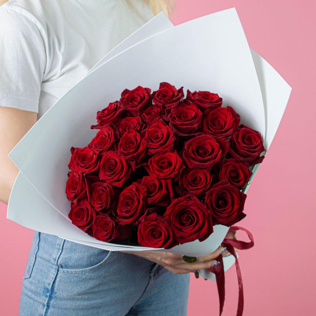 Розы Эквадор 40 см (Красный)
