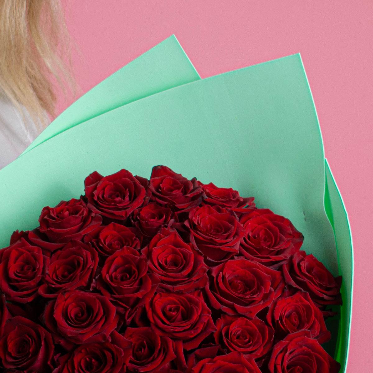 Розы Эквадор 40 см (Красный)